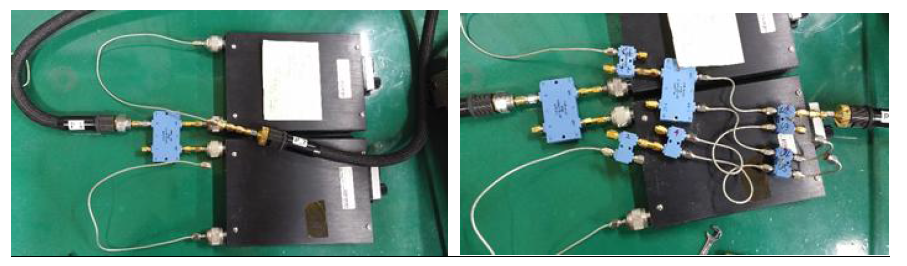 analog correlator(우) 및 위상 조절기 (좌) 사진