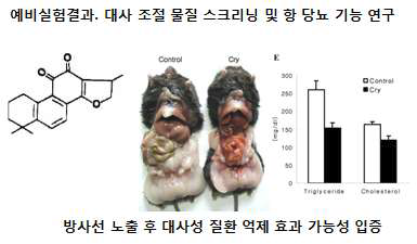 대사 조절 물질 스크리닝 연구결과