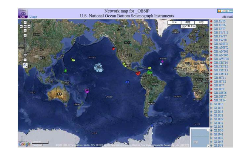 OBSIP 네트워크 지도