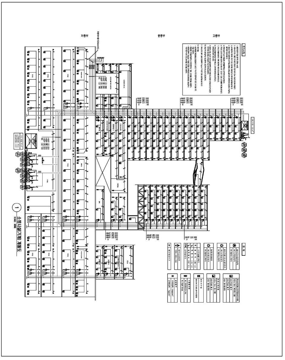 OO 센터 소방설비 계통도