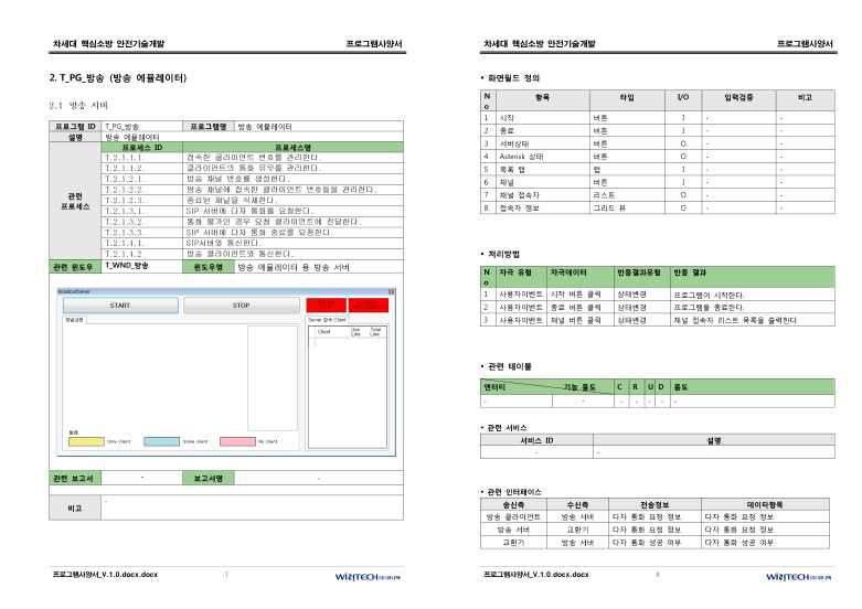 방송 에뮬레이팅 설계서 – 프로그램 사양서