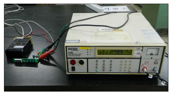 절연내력시험 장면