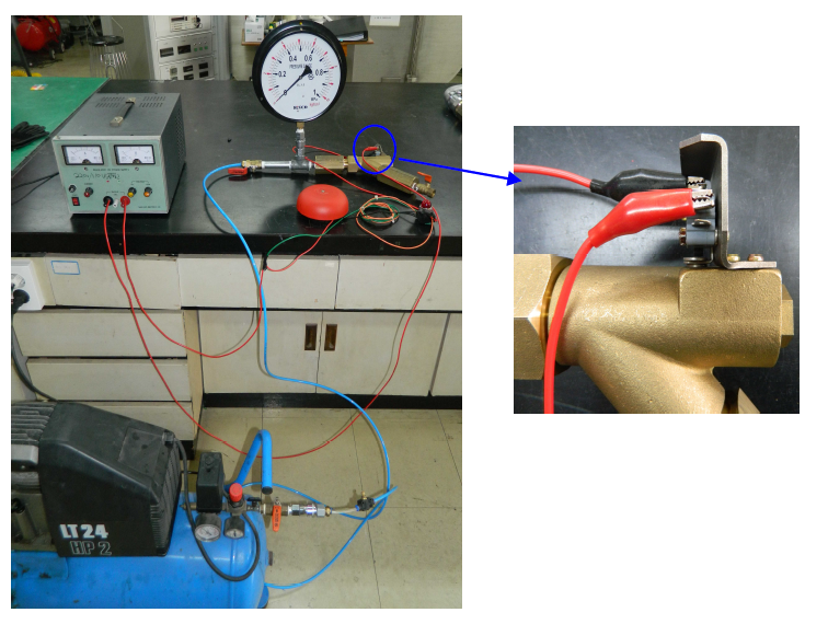 압력누기 감시장치 기본 성능검증시험 전경