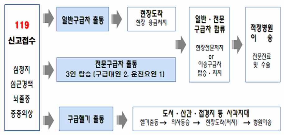 다중출동체계도