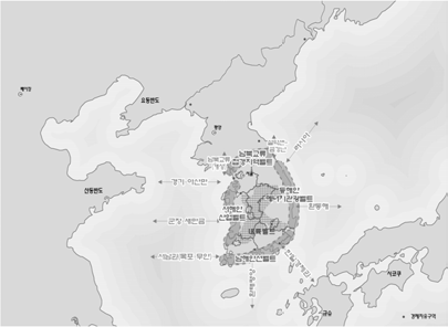 초광역권 개발 개요도