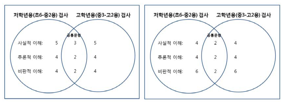 수직척도화를 위한 언어 및 수리적 사고 능력 검사 도구 개발 계획