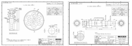 메인기어 도면. -3 ] 그림[ 79 드라이브샤프트 도면. -3 ]