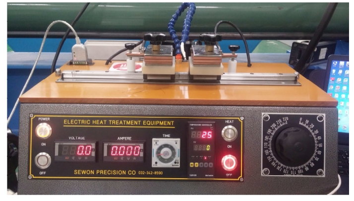 형상기억합금의 응답률 측정을 위한 통전시험장비
