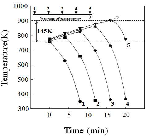 온도 구배 열처리로 열 이력 측정