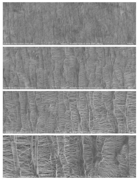 Gore PTFE Membrane+PTFE 100 % 부직포 표면