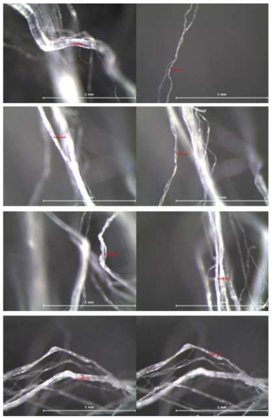 Fibril 굵기(조건 : 70°, 20mm) (1)