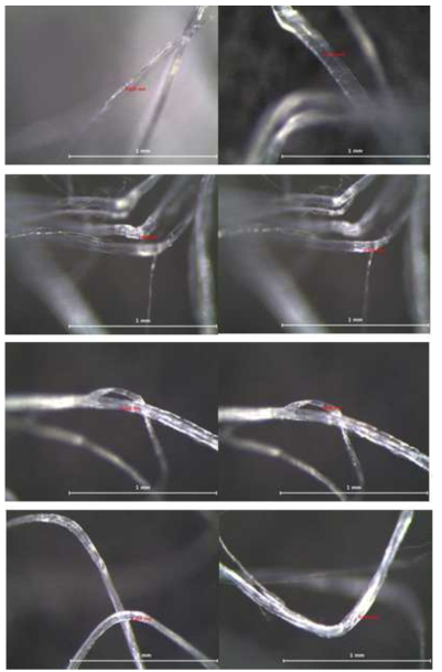 Fibril 굵기(조건 : 90°, 20mm) (1)