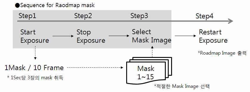 Roadmap mask 선택 및 Roadmap 진행 과정