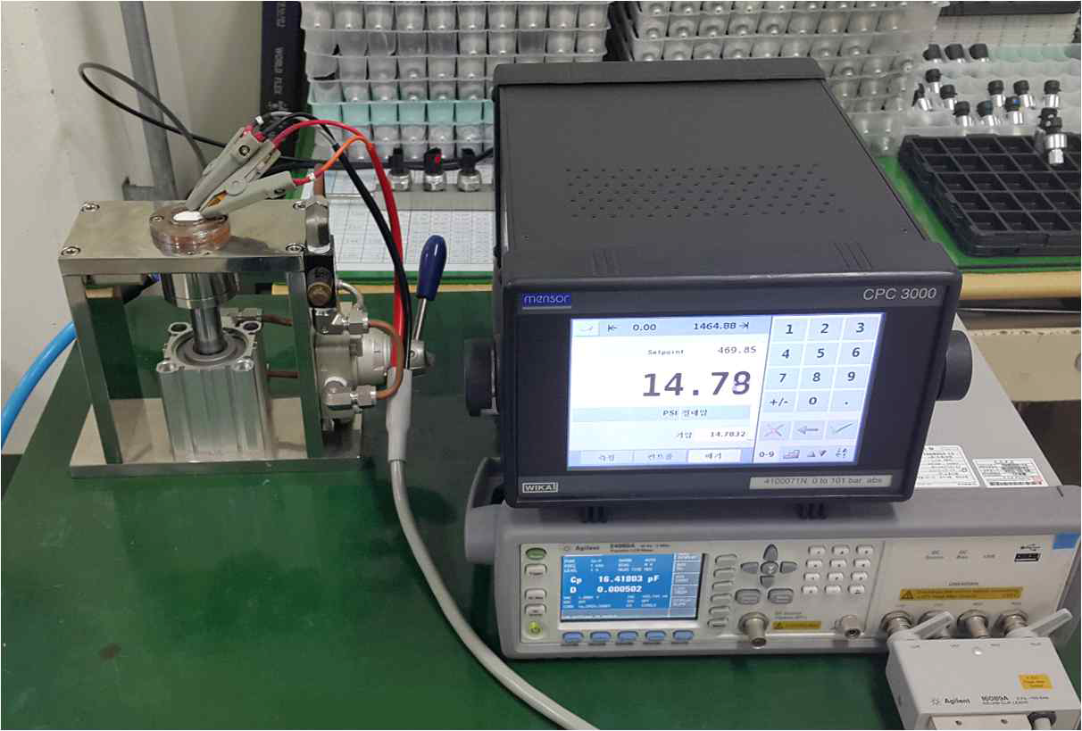 압력센서 소자 출력특성평가 환경