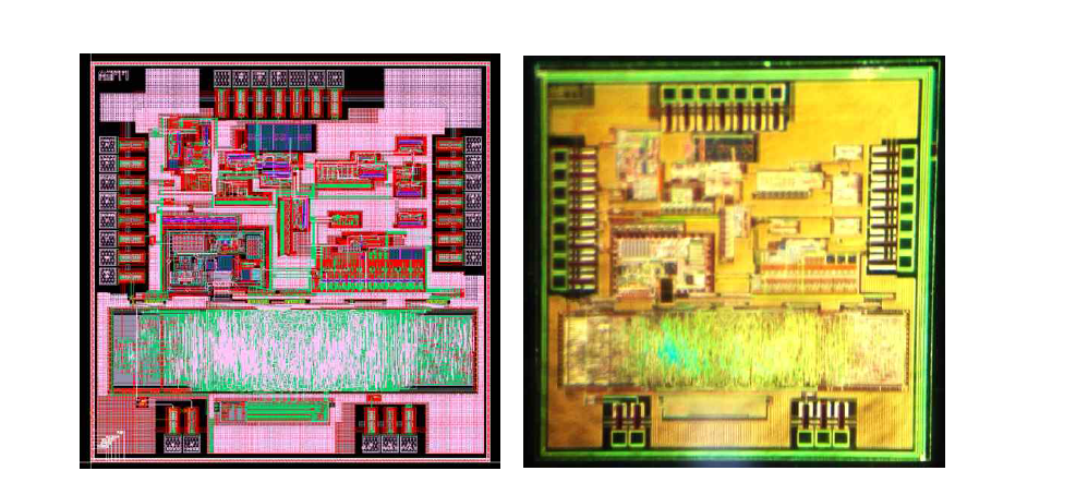 Pressure sensor 용 ASIC 레이아웃 및 제작 형상