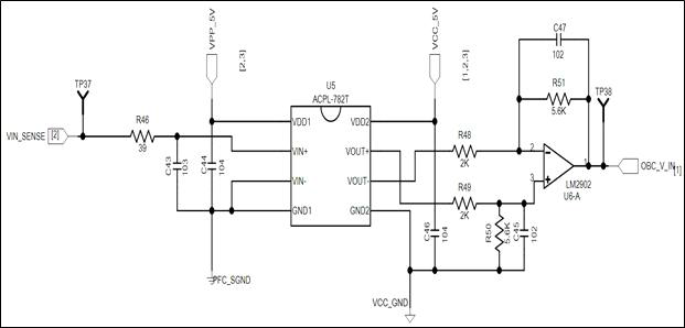 OBC Input Voltage Sensing 회로