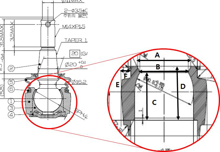 Design Variable of Steel Ball joint