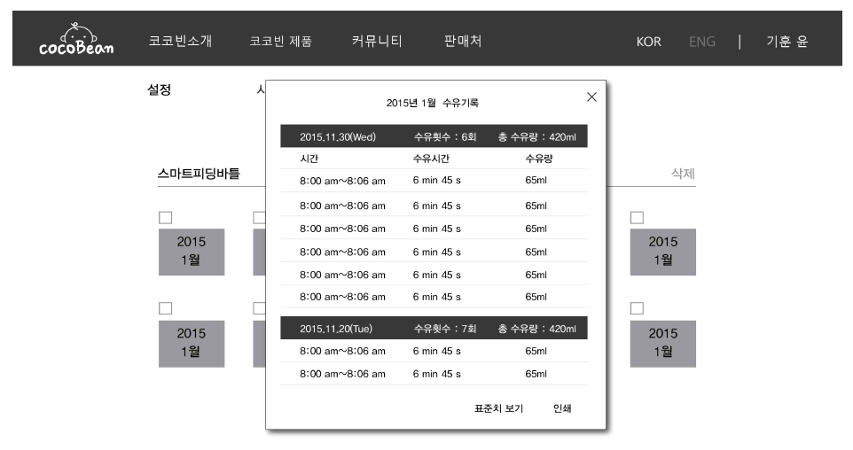 Web_측정데이터 관리 시나리오