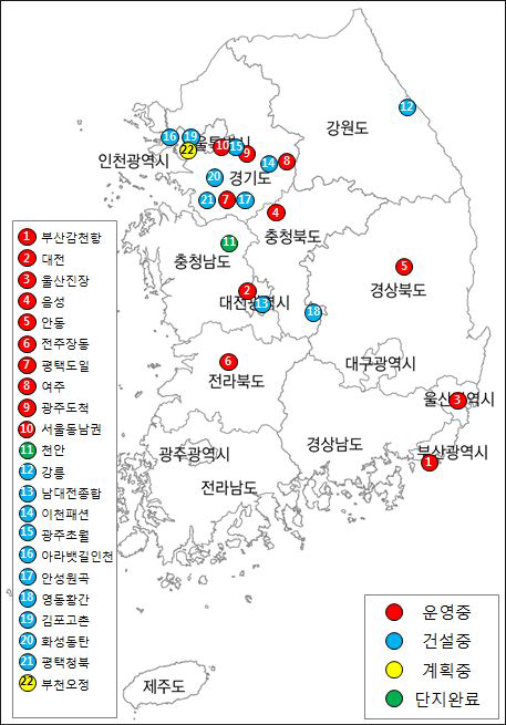 물류단지 배치도