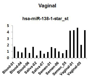 질 분비액 특이적인 마커로 선별된 has-miR-138-1*의 발현 패턴