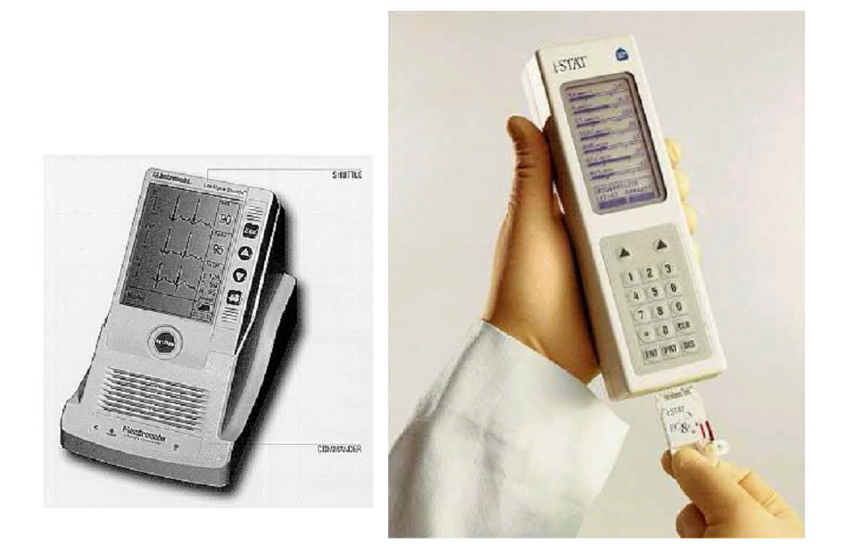 Portable ECG 와 i-STAT(임상검사 기기)