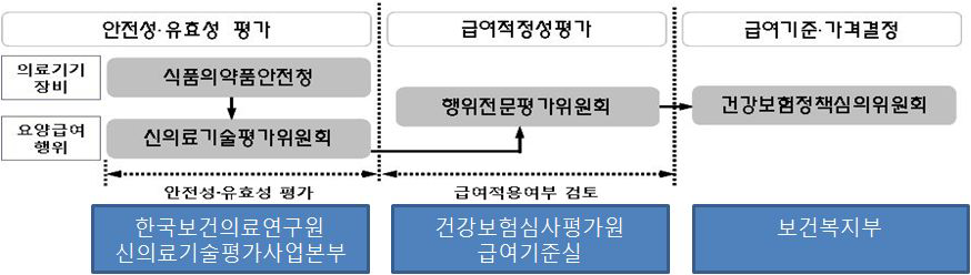 신의료기술 평가 및 요양급여 결정과정