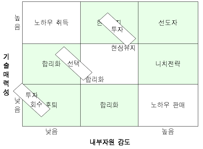 기술포트폴리오 매트릭스