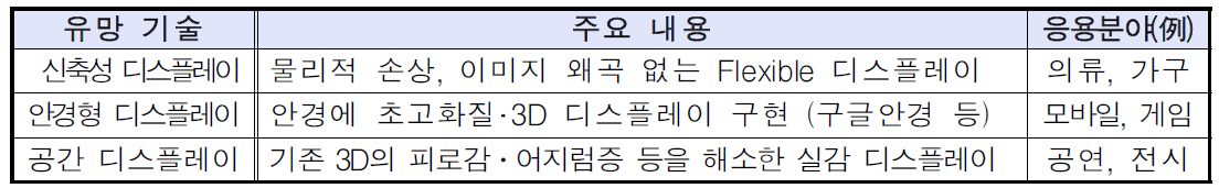 차세대 융복합 디스플레이