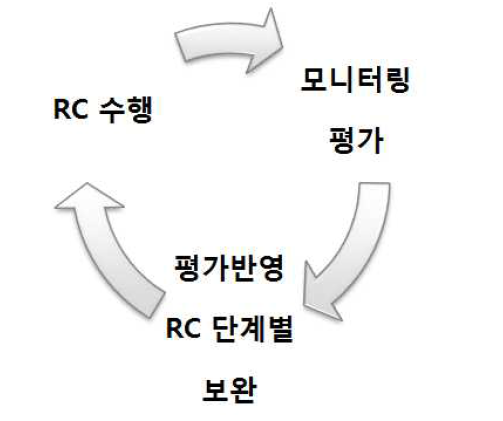 RC의 수행, 평가 및 보완 과정