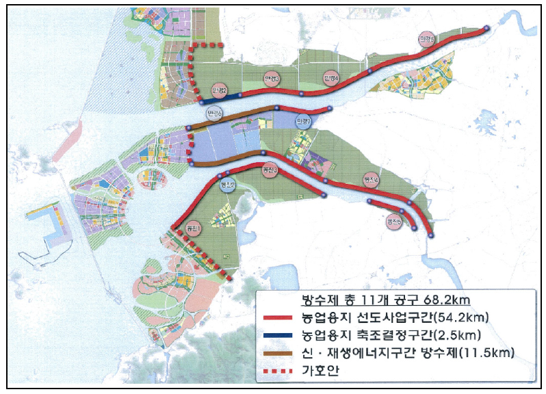 EFDC 모의를 위한 공사기간 중의 지형