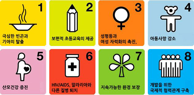 MDGs 8가지 목표