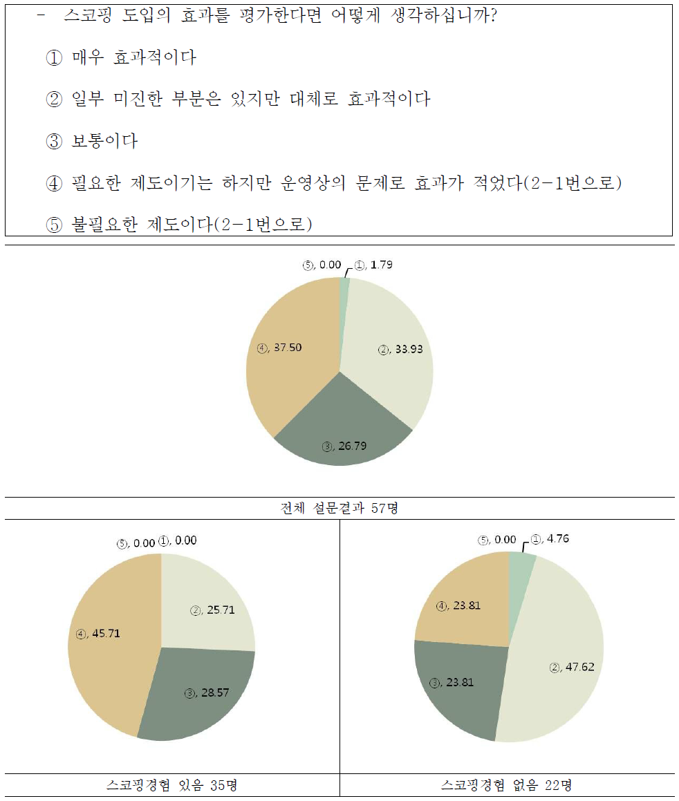 스코핑제도 도입의 효과