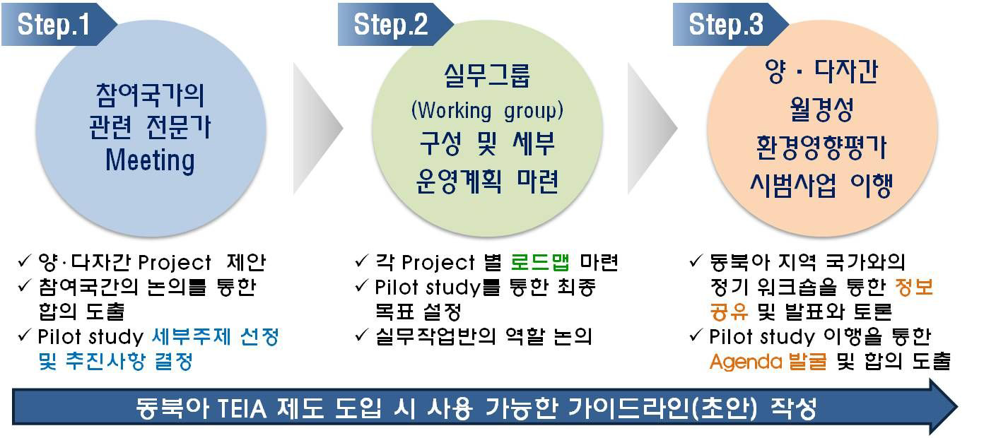 양자 또는 다자간 월경성 환경영향평가의 시행 방안(안)