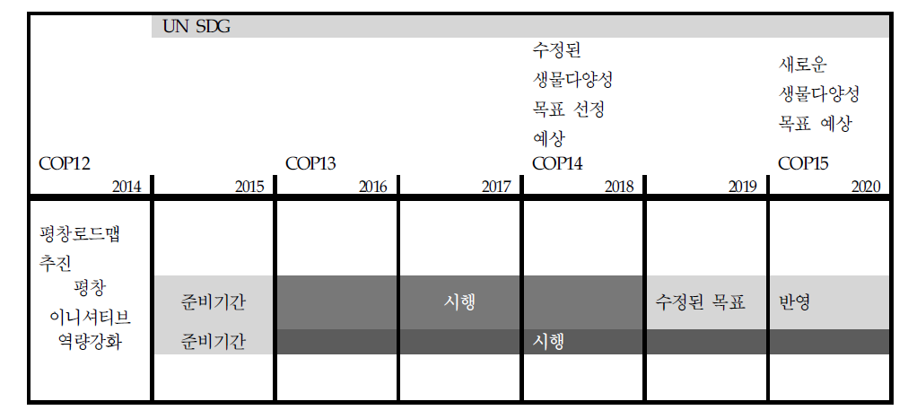 평창로드맵 일정 예시(안)