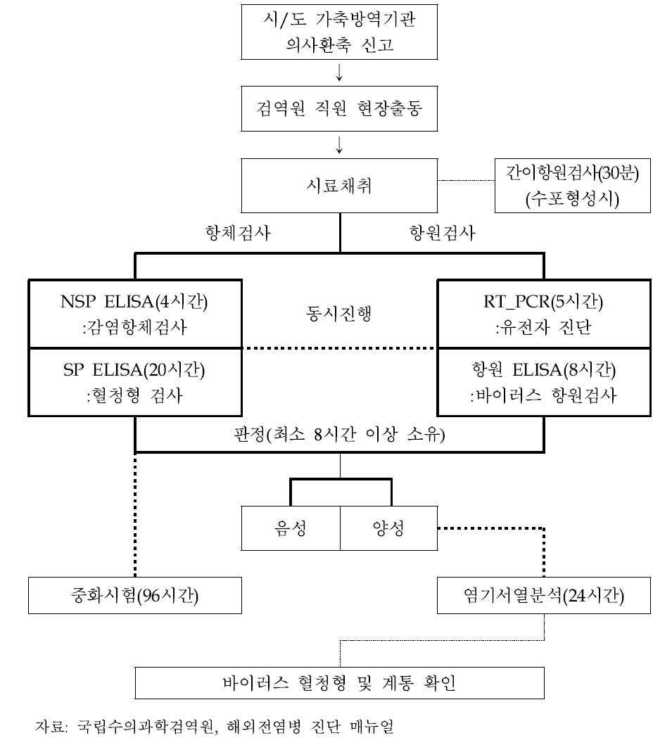 구제역 의사환축의 검사과정