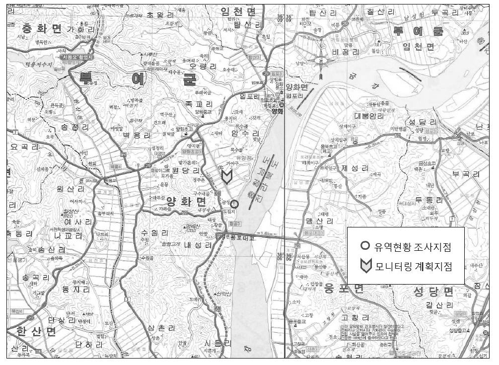 원당천 유역현황 조사지점