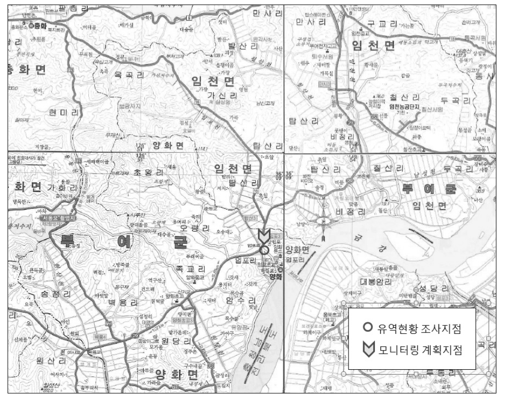 입포천 유역현황 조사지점