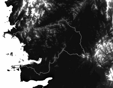 군산연안의 DEM 현황