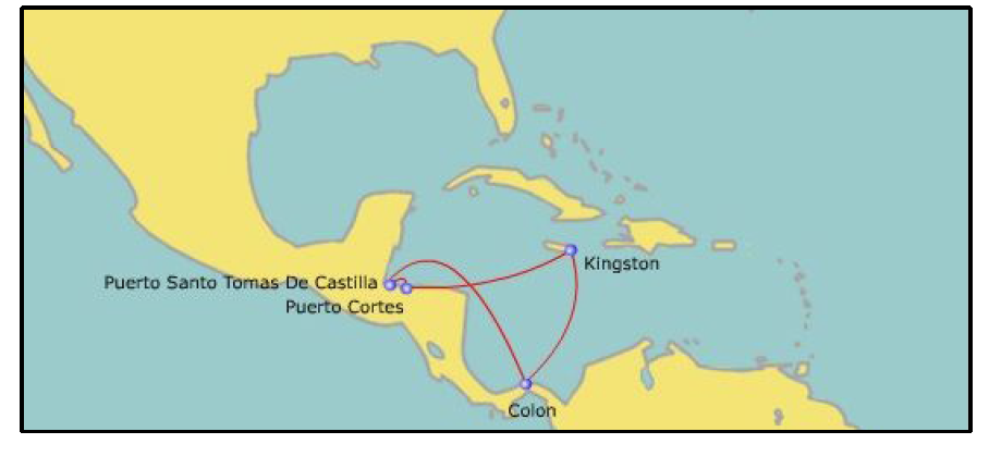 Caribbean Sea Regional Service/West