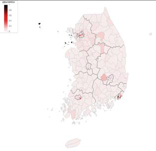 공원녹지 부족지수