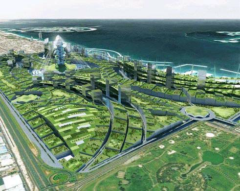 The proposed Dubai Food City, conceptualized by landscape architecture firm GCLA.