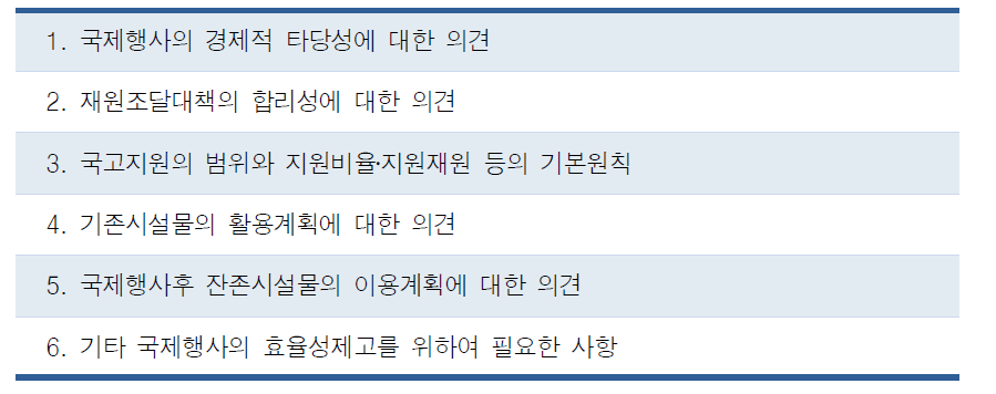 기획재정부 심사 요소