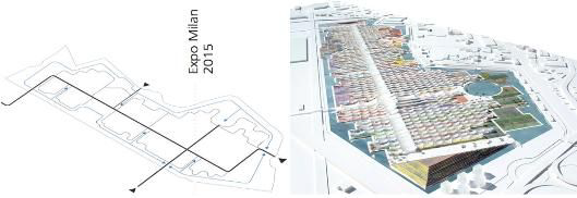 밀라노 박람회장 전체 구성도