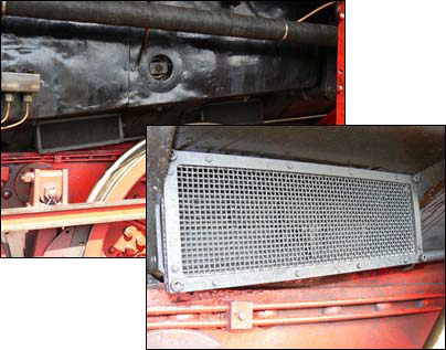 wire mesh over air inlets