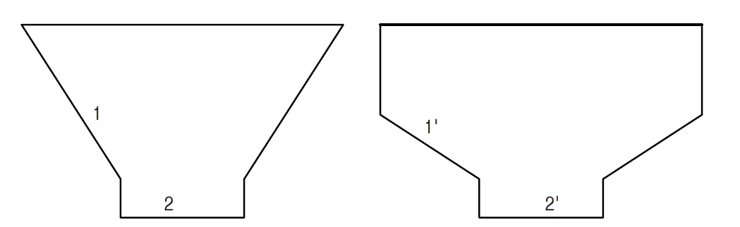 공간을 고려한 설계 기본 개념(역삼각형, 직각형)