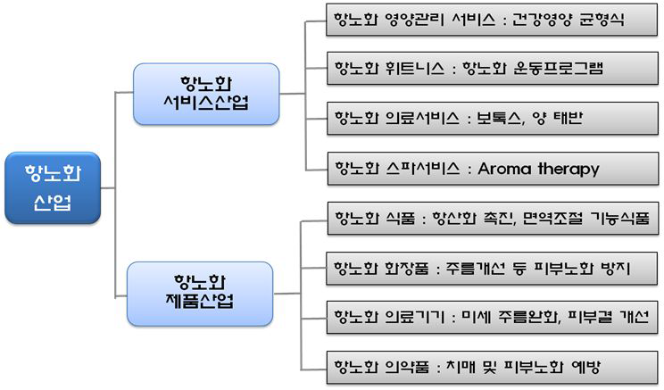 항노화산업의 범위