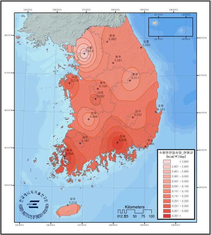 태양광 자원지도