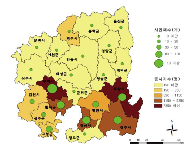 경북지역 성형가공산업의 입지형태