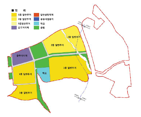 현 교정시설부지 개발 토지이용계획 대안 2-3