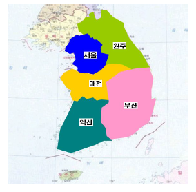 국토관리청의 관할구역